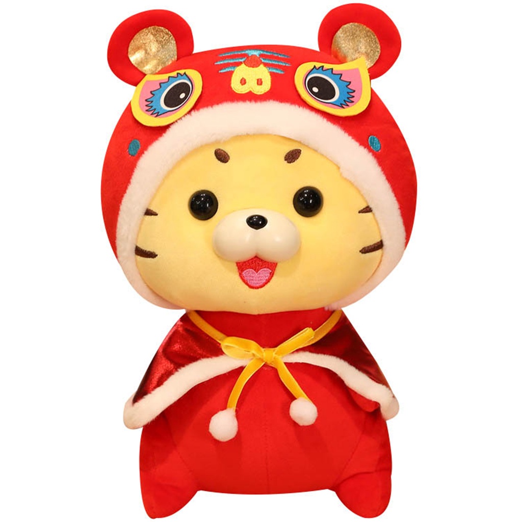 Đồ chơi nhồi bông Hình Con Hổ May Mắn 11.8inch Mềm Mại
