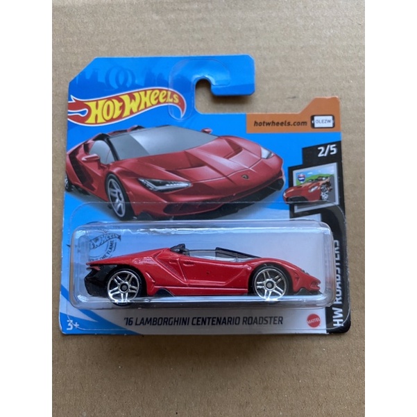 Xe mô hình Hot Wheels Lamborghini Centenario Roadster, hotwheels Basic card ngắn hiếm