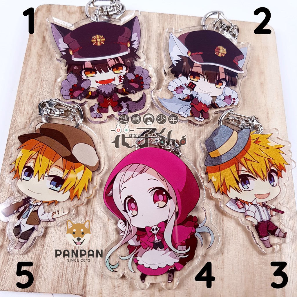 Móc khóa Anime Jibaku Shounen Hanako-kun Cô Gái Quàng Khăn Đỏ (6cm)