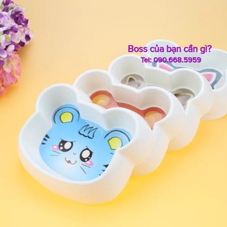 Bát ăn hình gấu - mèo cho chó mèo