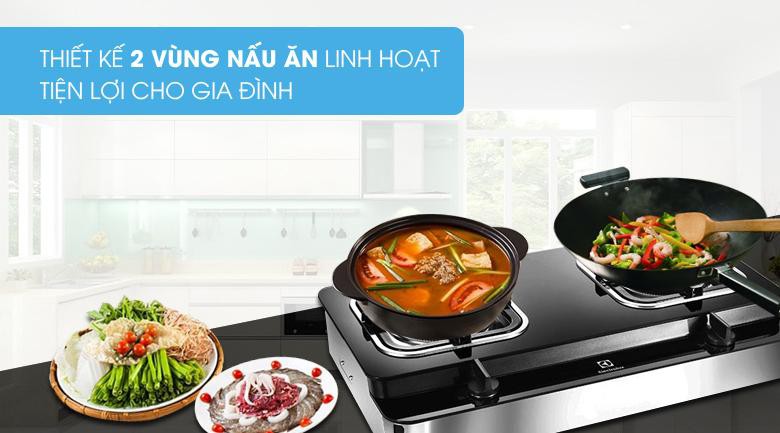 Bếp gas Electrolux ETG729GKTR Hàng trưng bày +TẶNG Dây GAS -  BẢO HÀNH 1 NĂM