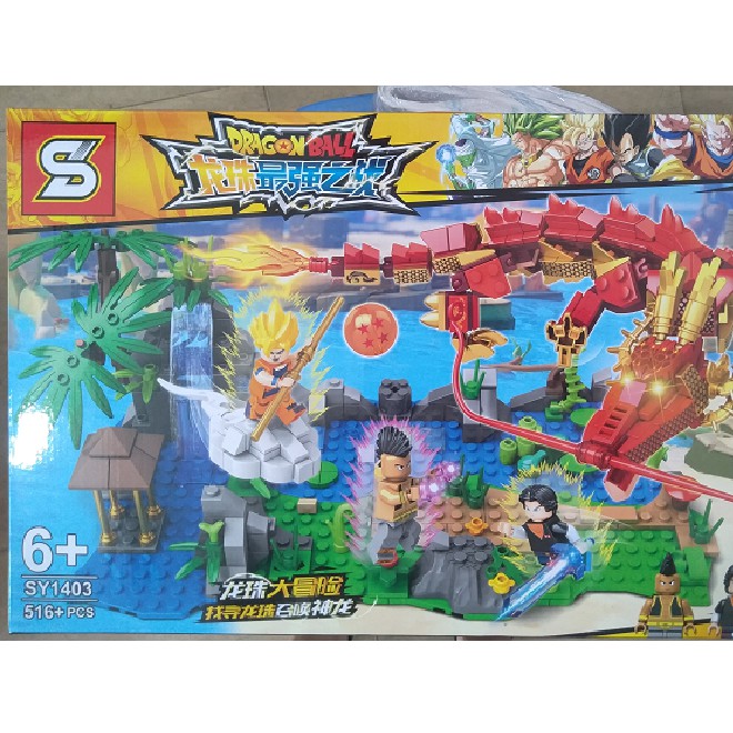 Bộ Lego lắp ráp xếp hình mô hinh Dragon Ball Sy 1403 Goku đại chiến cùng rồng thần 516pcs