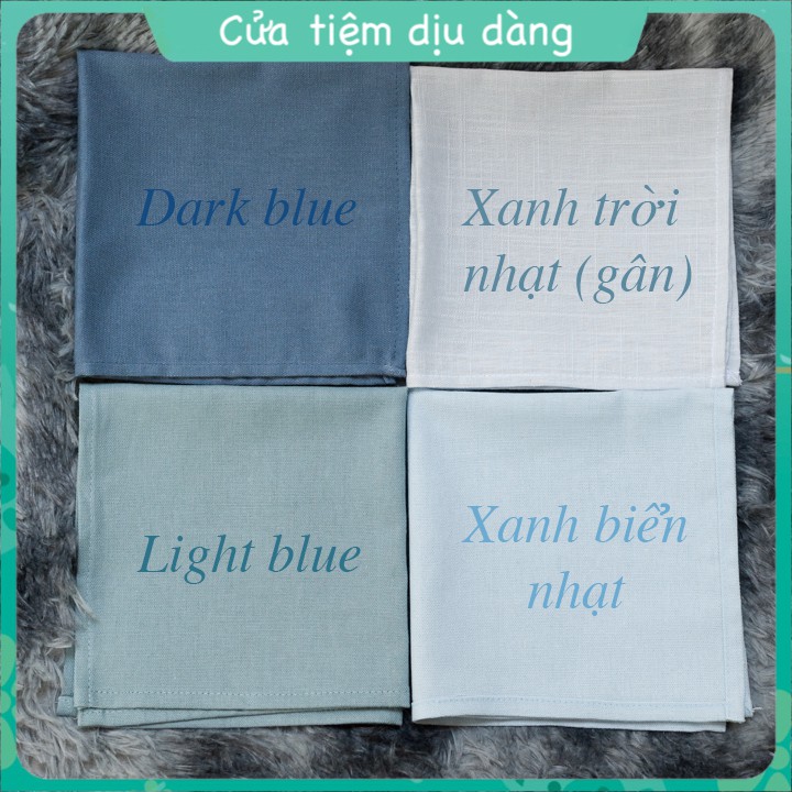 [Ảnh thật] Khăn tay linen 25x25cm