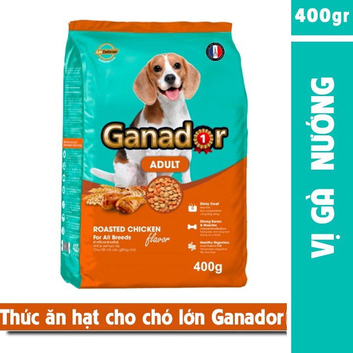 HCM-Gói 400gr -Thức ăn dạng hạt GANADOR KEOS (dành cho chó trên 1 năm tuổi) ( 2loại)