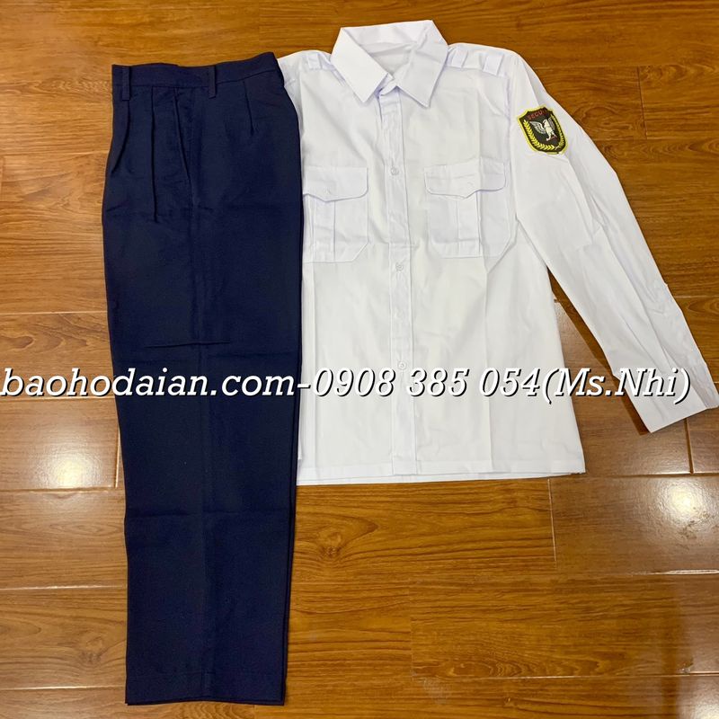 (Combo 2 món) Quần Áo bảo vệ màu trắng vải si dày dặn- Hình thật