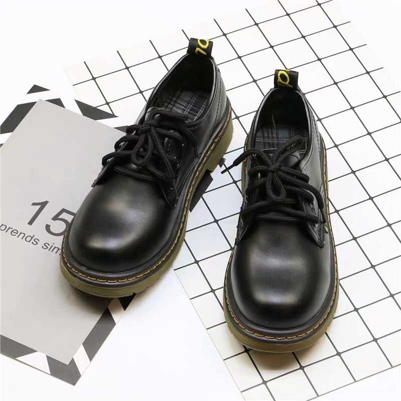 Giày oxford đế 3cm lót kẻ- MAY SHOES