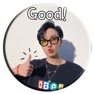 Dynamite《Dynamite》JK JIMIN V Button Brooch Pin