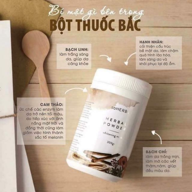 BỘT THUỐC BẮC TRẮNG DA