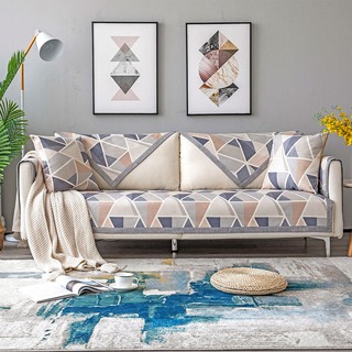 Đệm Lót Ghế Sofa Da Pu Chống Trượt Phong Cách Bắc Âu Sang Trọng