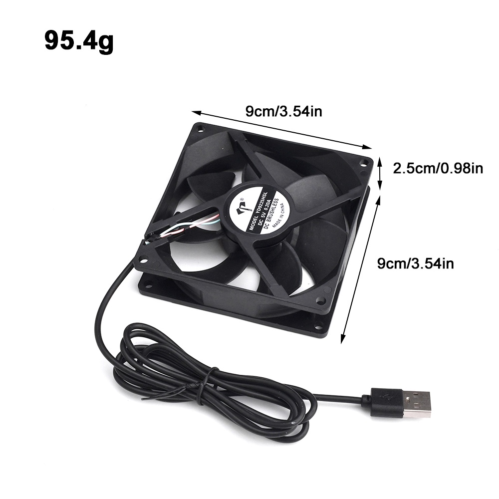 Quạt làm mát dầu DIYMORE 9225 USB DC5V 9cm không tiếng ồn