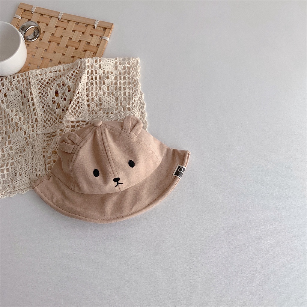 Mũ chống nắng in hình gấu cho bé trai và bé gái 6 tháng đến 2 tuổi