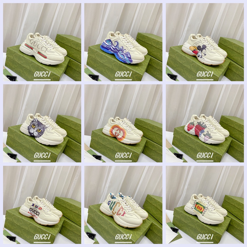 GUCCI Giày Thể Thao Tăng Chiều Cao Thời Trang Dành Cho Nữ 35–46