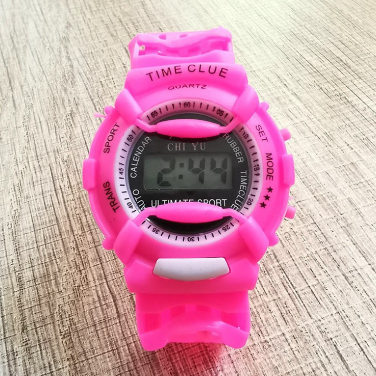 FGU Đồng hồ điện tử trẻ em nam nữ TIME CLUE dây cao su cực đẹp 64 AO59