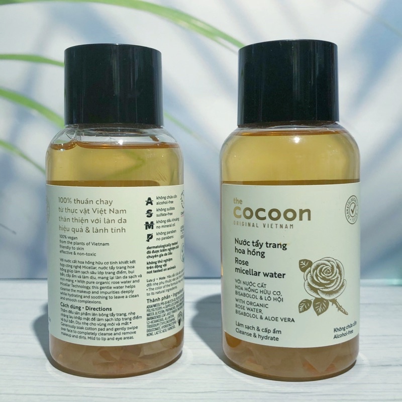 Tẩy trang hoa hồng Cocoon 140ml