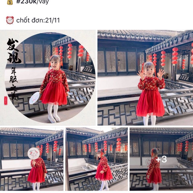 Váy tết cho bé