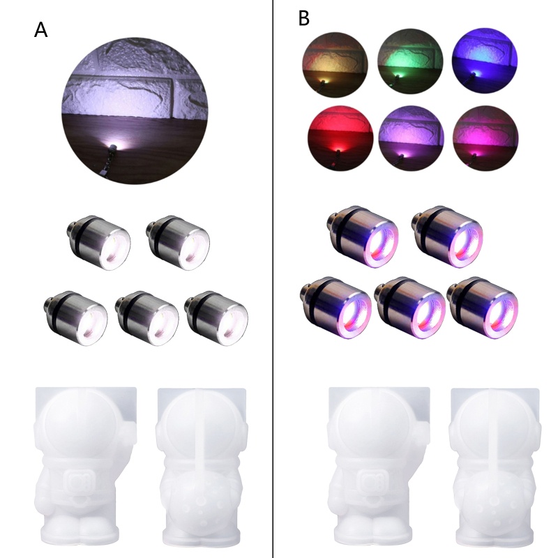 Sa Khuôn Silicone Làm Móc Khóa Hình Phi Hành Gia