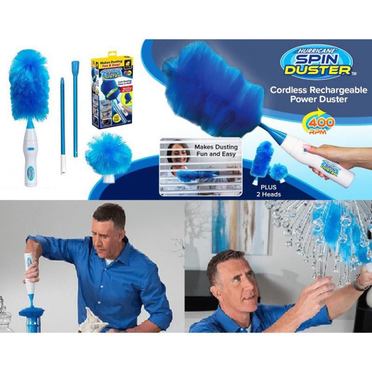 CHỔI QUÉT BỤI TÍCH ĐIỆN THÔNG MINH SPIN DUSTER(GIÁ TỐT)
