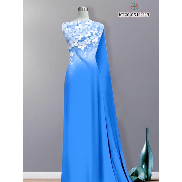 Vải áo dài hoa sứ