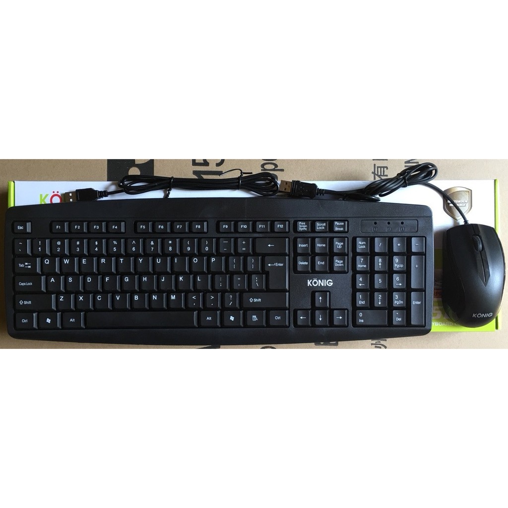 Bộ Bàn Phím Và Chuột Có Dây KONIG KC520 chuyên dùng cho văn phòng | BigBuy360 - bigbuy360.vn