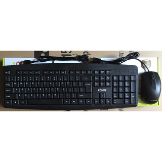 [Mã ELHA9 giảm 15% đơn 50K] COMBO Bàn phím + Chuột có dây KONIG KC520