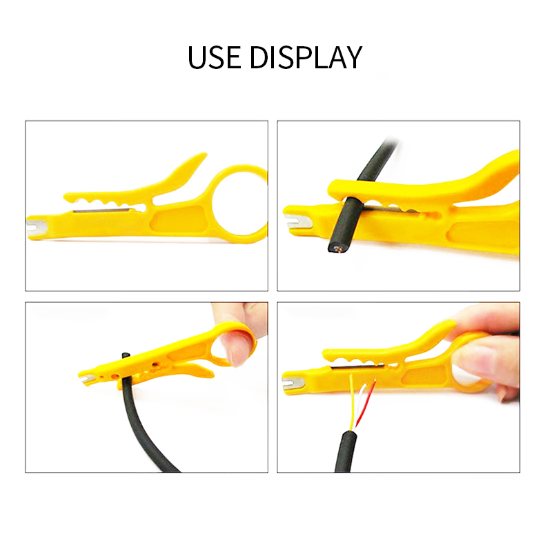 AMPCOM Bộ 3 công cụ cắt sợi dây cắt dây mini di động Impact Punch Down Tool 110 Blade cho dây cáp mạng