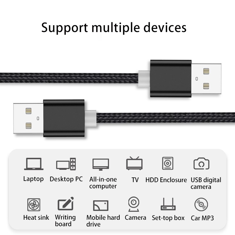 Dây Cáp Truyền Dữ Liệu Hai Đầu USB Cho Ổ Đĩa Cứng Máy Tính notebook