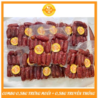 COMBO 500G lạp xưởng trứng muối + 500g lạo xưởng truyền thống