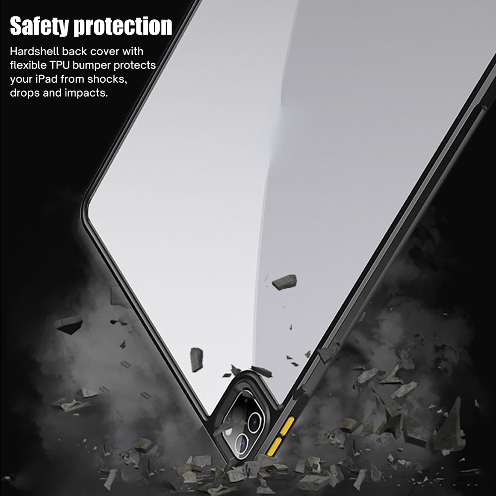 Ốp Máy Tính Bảng Acrylic Trong Suốt Cho iPad 10.2 9th 8th 7th Generation Air 5 4 10.9 iPad Pro 11 12.9 4th 5th 2021 Mini 6