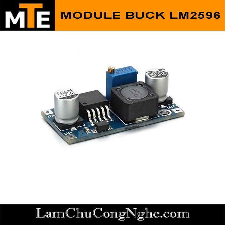 Mạch nguồn giảm áp, hạ áp LM2596 ADJ buck DC 3A có điều chỉnh điện áp