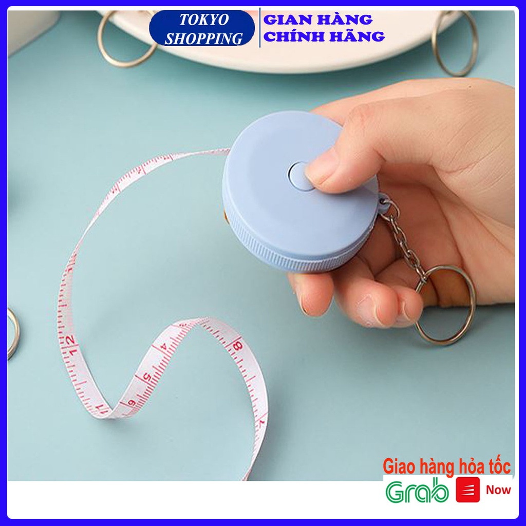 Thước dây Mini 1,5m kèm móc treo (Mẫu Mới)