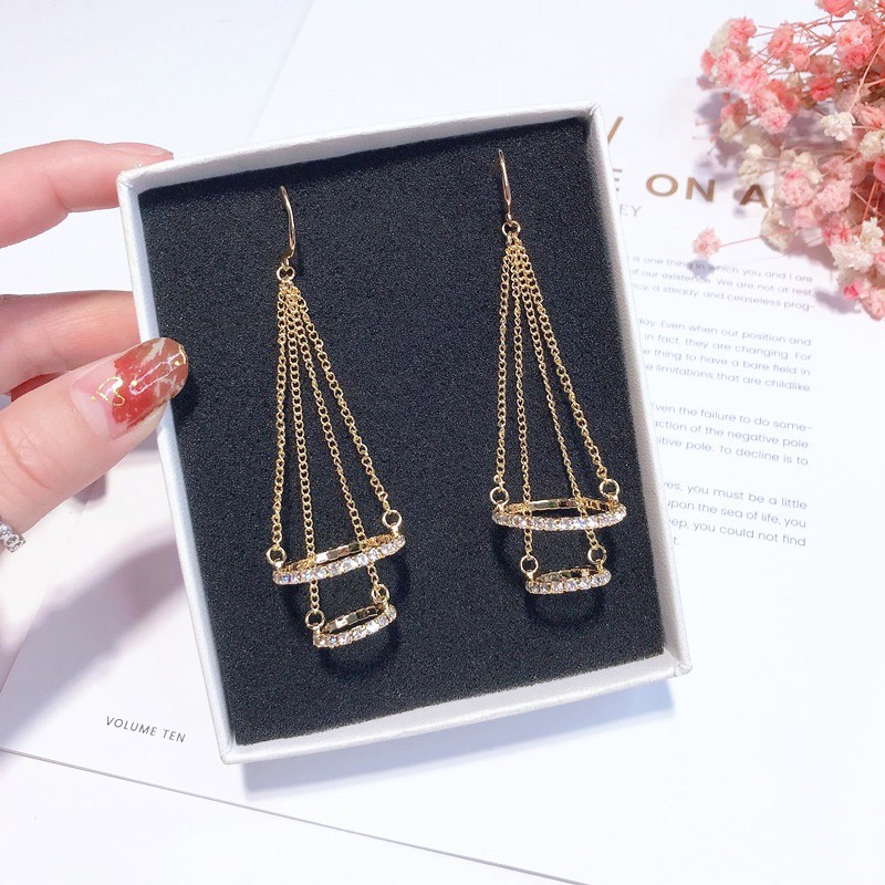 Bông tai / khuyên tai thời trang có hộp tặng kèm