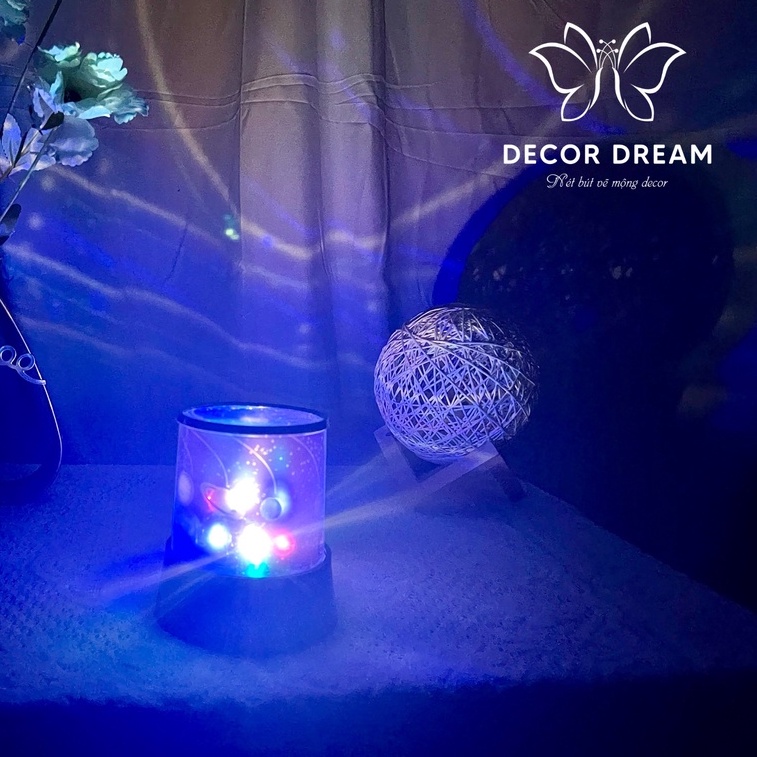 Đèn ngủ chiếu ngàn sao, vũ trụ, đại dương, cung hoàng đạo, cho bé khám phá thế giới, decor phòng ngủ