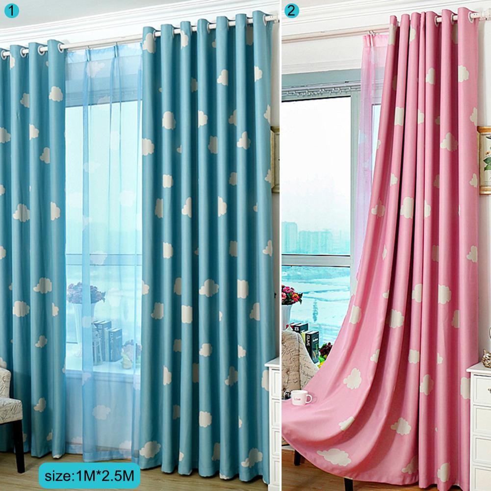 Màn cửa họa tiết đám mây