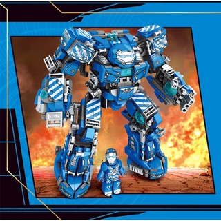 [602 CHI TIẾT-HÀNG CHUẨN] BỘ ĐỒ CHƠI XẾP HÌNH Mô Hình Người Sắt, Lắp Ráp Mô Hình Iron man, ROBOT Hulkbuster