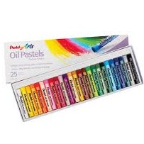 [ TÂM TÂM ]-SÁP DẦU PENTEL 25 màu - OIL Pastel PENTEL (#Sáp Tô Màu)-