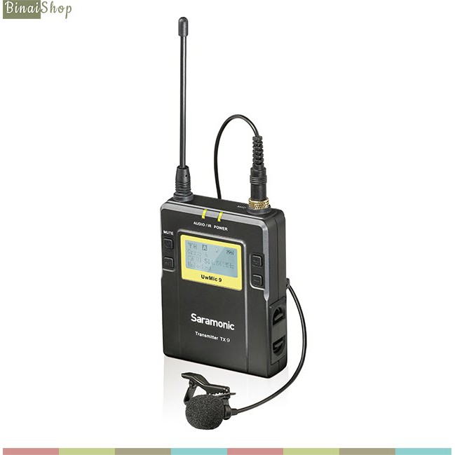 [Mã ELHACE giảm 4% đơn 300K] Micro không dây UHF cho máy ảnh máy quay Saramonic UwMic9 KIT1