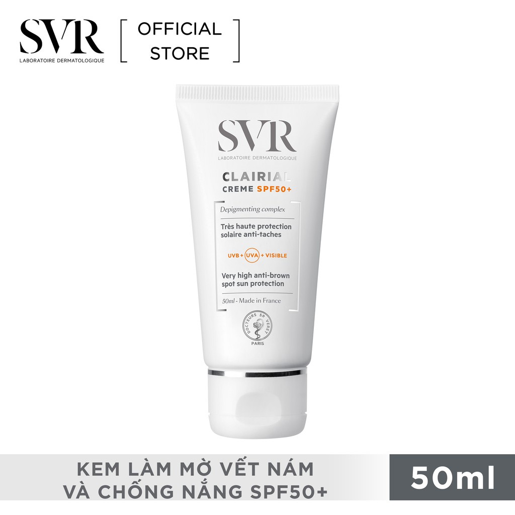 Kem chống nắng chuyên sâu SVR CLAIRIAL Creme SPF50+ 50ml - Hẻm Cosmetic