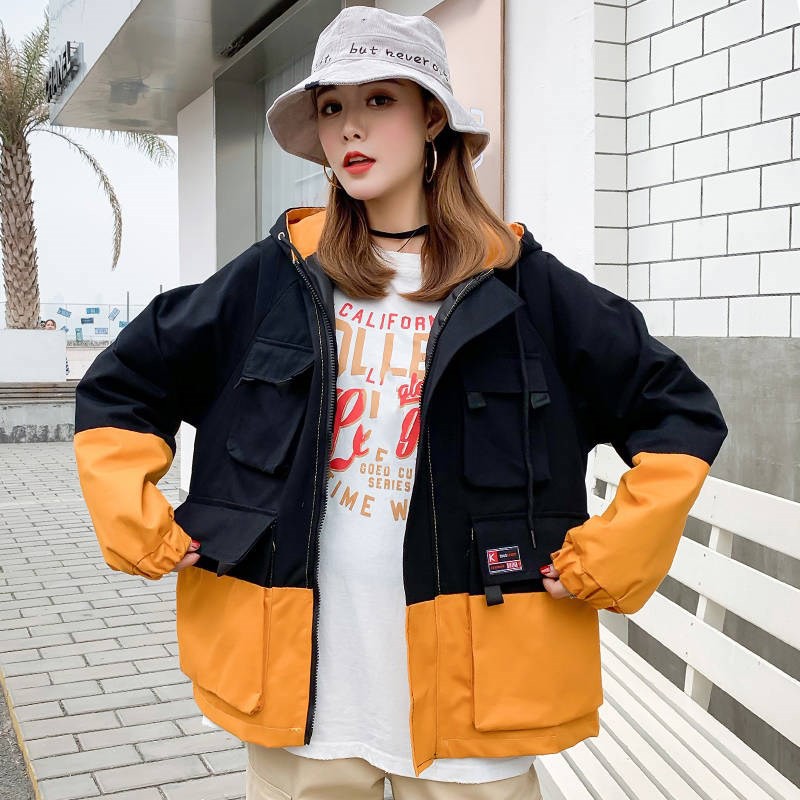 Áo khoác kaki phối 2 màu túi | BigBuy360 - bigbuy360.vn