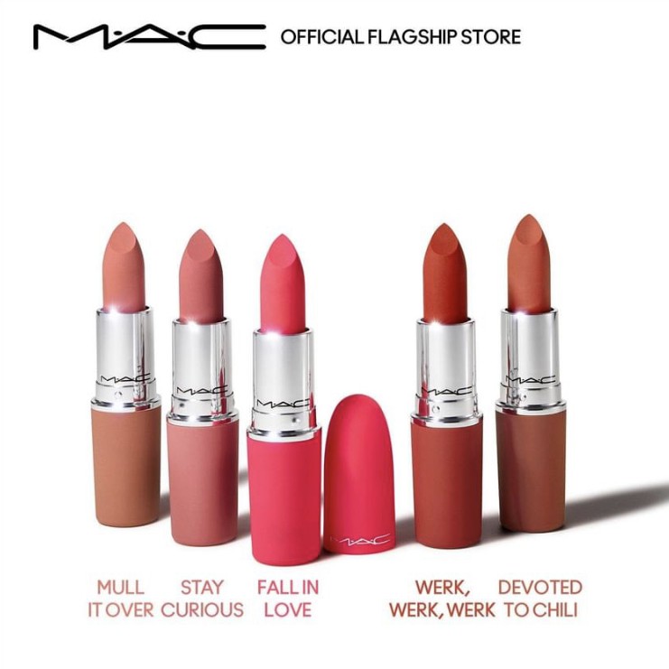 MAC - Son thỏi lì Showstopper Powder Kiss Lipstick