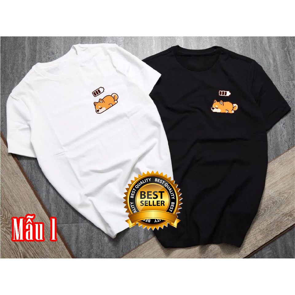 🔥XẢ SỐC🔥 BST Áo thun đôi nam nữ chó Corgi cực HOT đẹp giá siêu rẻ - Giá chỉ 1 áo