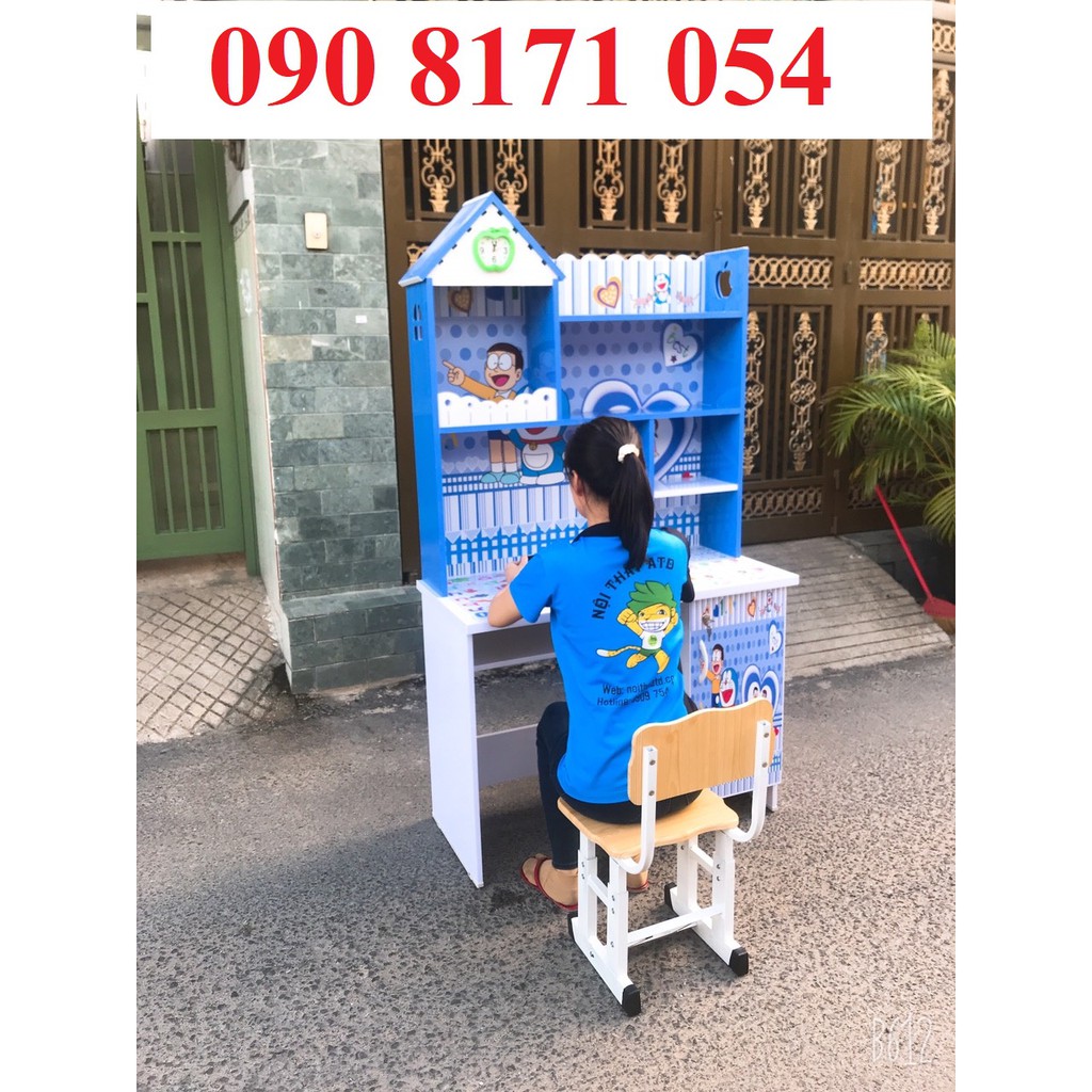 Bàn học sinh cho bé trai, in 3D siêu nhân nhện, doremon , kitty, công chúa | BigBuy360 - bigbuy360.vn