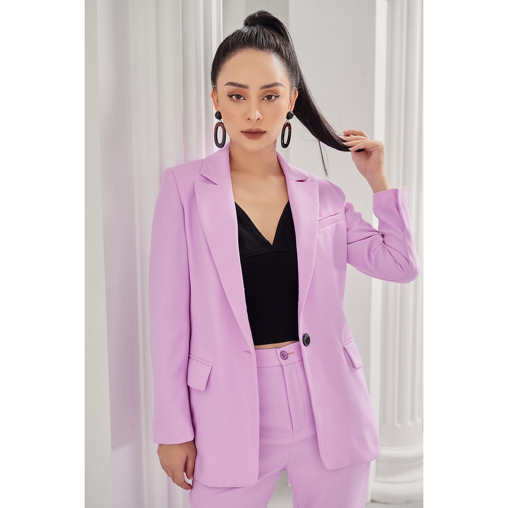 [Mã FAMALLT5 giảm 15% đơn 150k] Áo vest dài cổ bẻ 1 cúc VDA0627 - 20Again | BigBuy360 - bigbuy360.vn