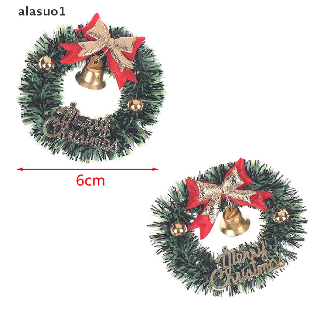 Vòng Hoa Giáng Sinh Trang Trí Nhà Búp Bê 1: 6