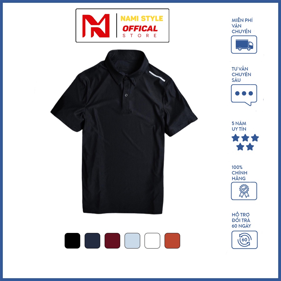 Áo Thun Nam Cổ Bẻ Tay Ngắn Chất Liệu Cotton Có Giãn 4 chiều(Cam Kết Hàng Đẹp)