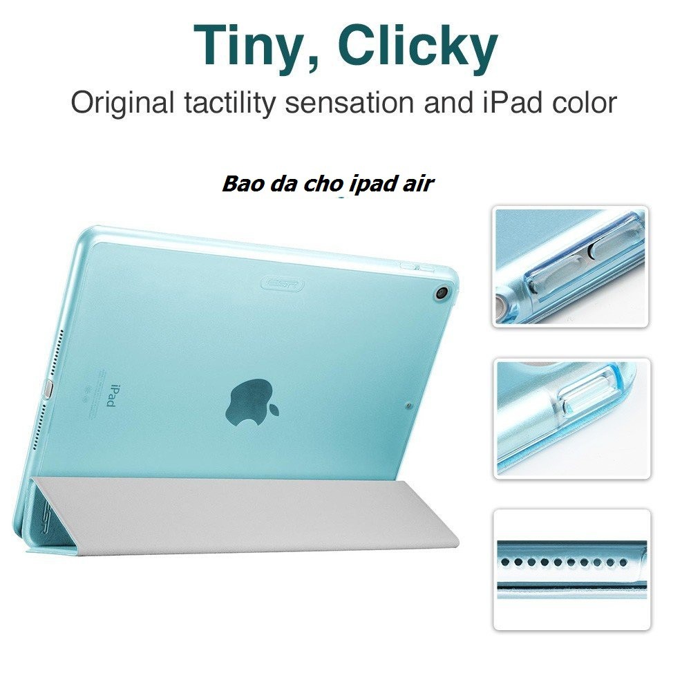 Bao da màu xanh dương tắt mở màn hình cho ipad new 2017 9.7/ipad air/ ipad air 2/ ipad mini 123/ ipad mini 4/ ipad 234 | BigBuy360 - bigbuy360.vn