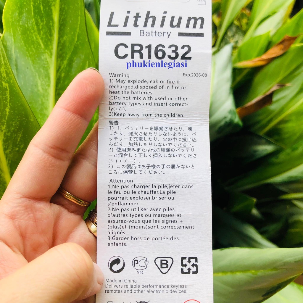 Viên pin CR1632 Lithium Battery 3V hàng OEM