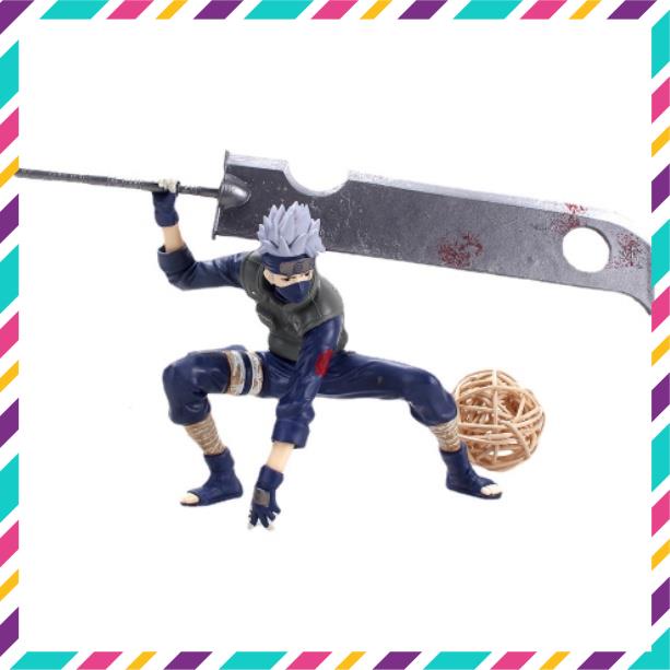 Mô Hình Nhân Vật Kakashi, Trong Bộ Truyên Tranh Naruto, KaKashi Cầm Đao Cao 15cm - Tượng Figure Naruto