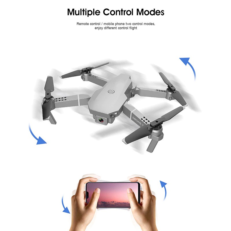 Máy bay flycam mini E68 PRO, flycam giá rẻ, máy bay điều khiển từ xa có Camera 4K
