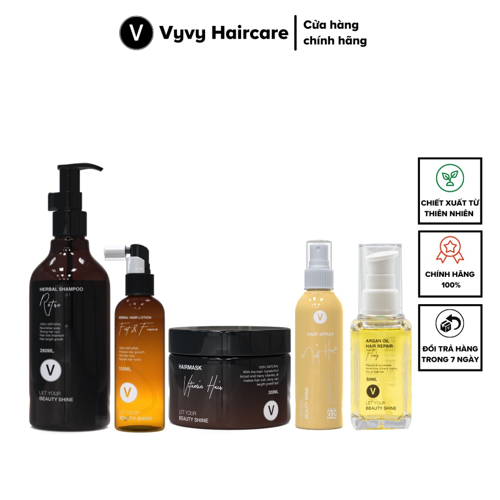 Combo 17 Dưỡng Tóc, Ủ Tóc Phục Hồi, Ngăn Rụng Tóc, Phủ Bóng Chuyên Sâu VyvyHaircare