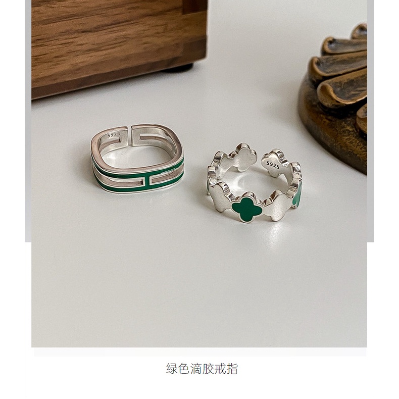 Hàng Mới Về [Hàng Mới Về] Nhẫn Đơn Họa Tiết Quả Bơ Thời Trang Phong Cách Hàn Quốc